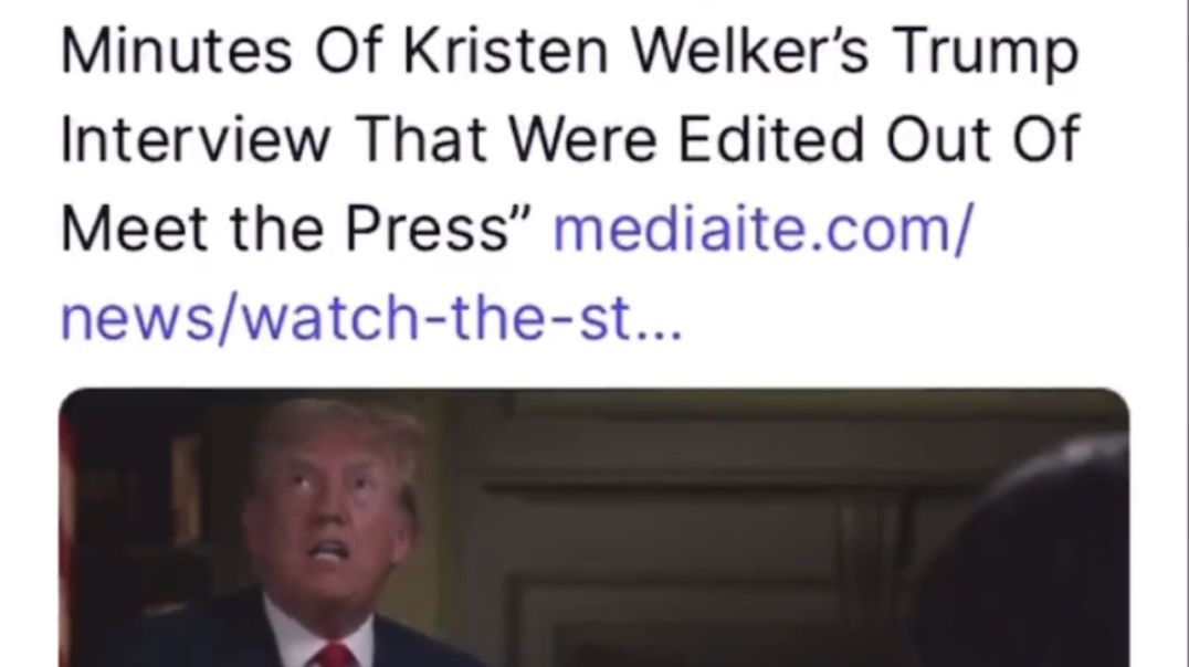 Donald Trump’s edited footage from interview with meet the press